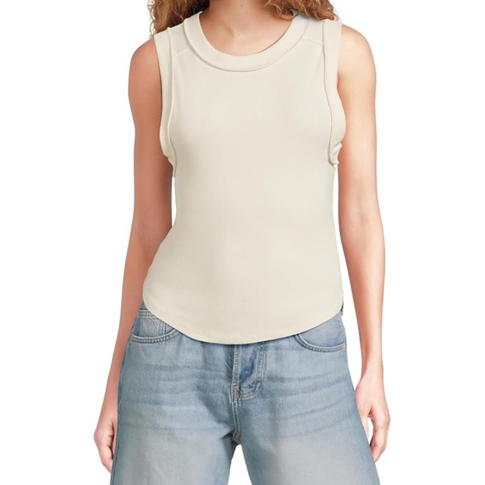 Free‎ People Cream Tank Top